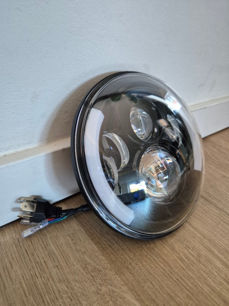 Koplamp lens Harley 7" touring, softtail, fatboy + knipper, Motoren, Ophalen of Verzenden, Nieuw