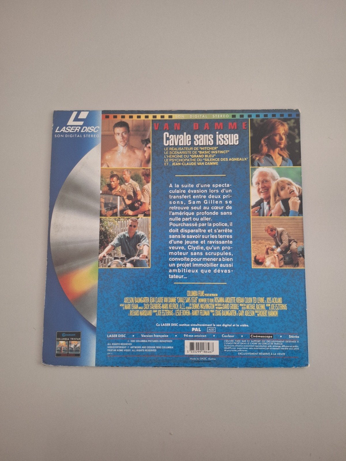 Laserdisc Jean-Claude Van Damme, Collections, Enlèvement ou Envoi, Utilisé, Film, Autres types