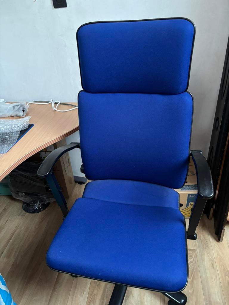 Chaise de bureau, Enlèvement, Comme neuf, Bleu, Chaise de bureau