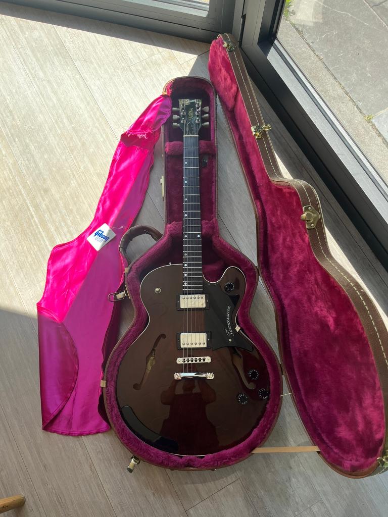 Gibson Chet Atkins Tennessean 1996 ES semi hollow incl.koff, Enlèvement, Utilisé, Semi-solid body, Gibson
