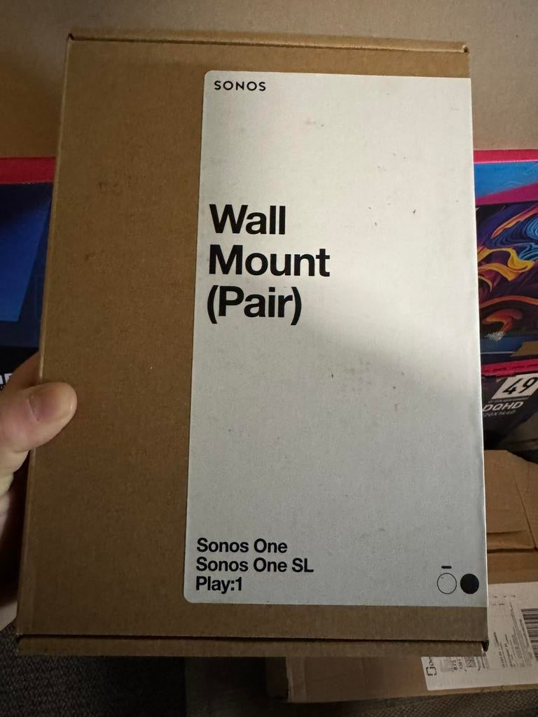 Sonos Wall Mount - Muurbeugels - Sonos One - XL - Nieuw!, Audio, Tv en Foto, Ophalen of Verzenden, Zo goed als nieuw, Sonos