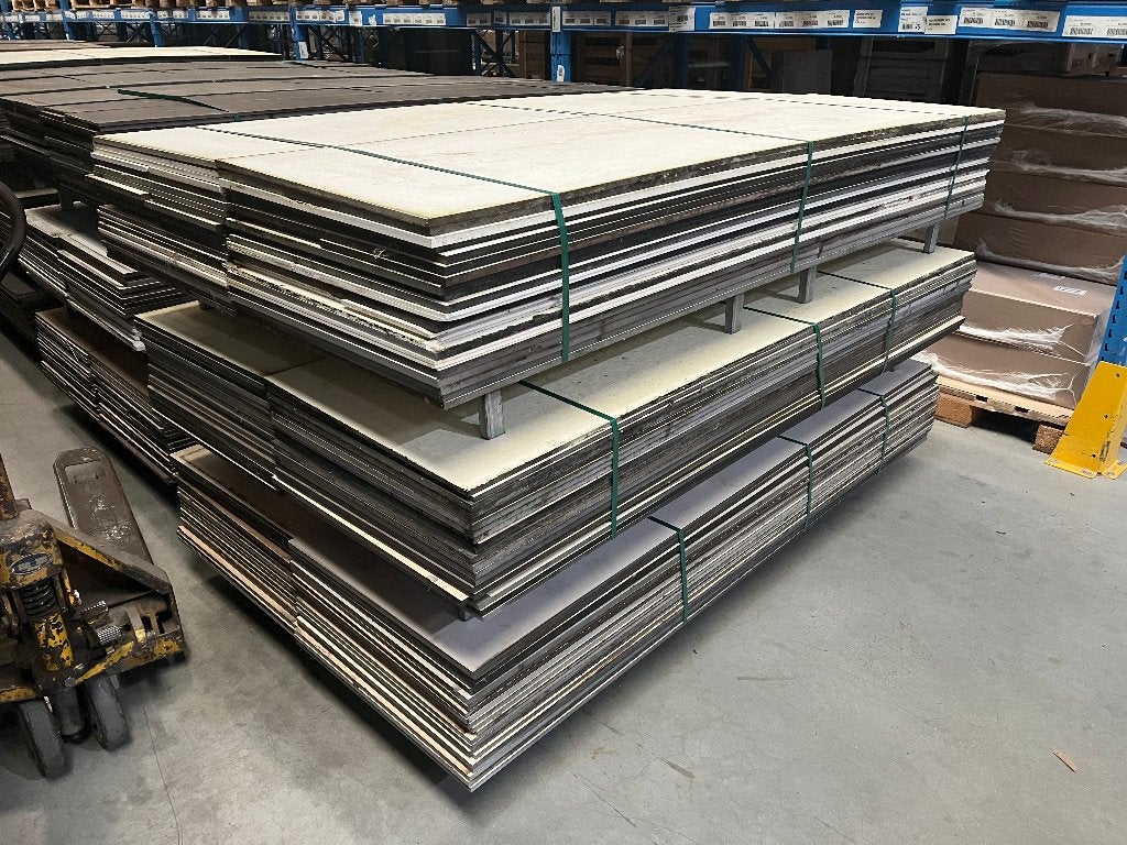 Lot volkern platen / Trespa, Doe-het-zelf en Bouw, Hout en Planken, Ophalen, Gebruikt, Plank