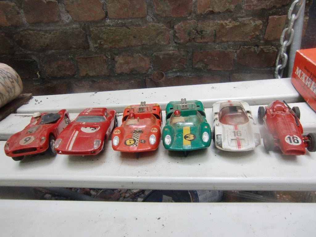 lot slot cars vintage, Enfants & Bébés, Jouets | Circuits, Enlèvement, Utilisé
