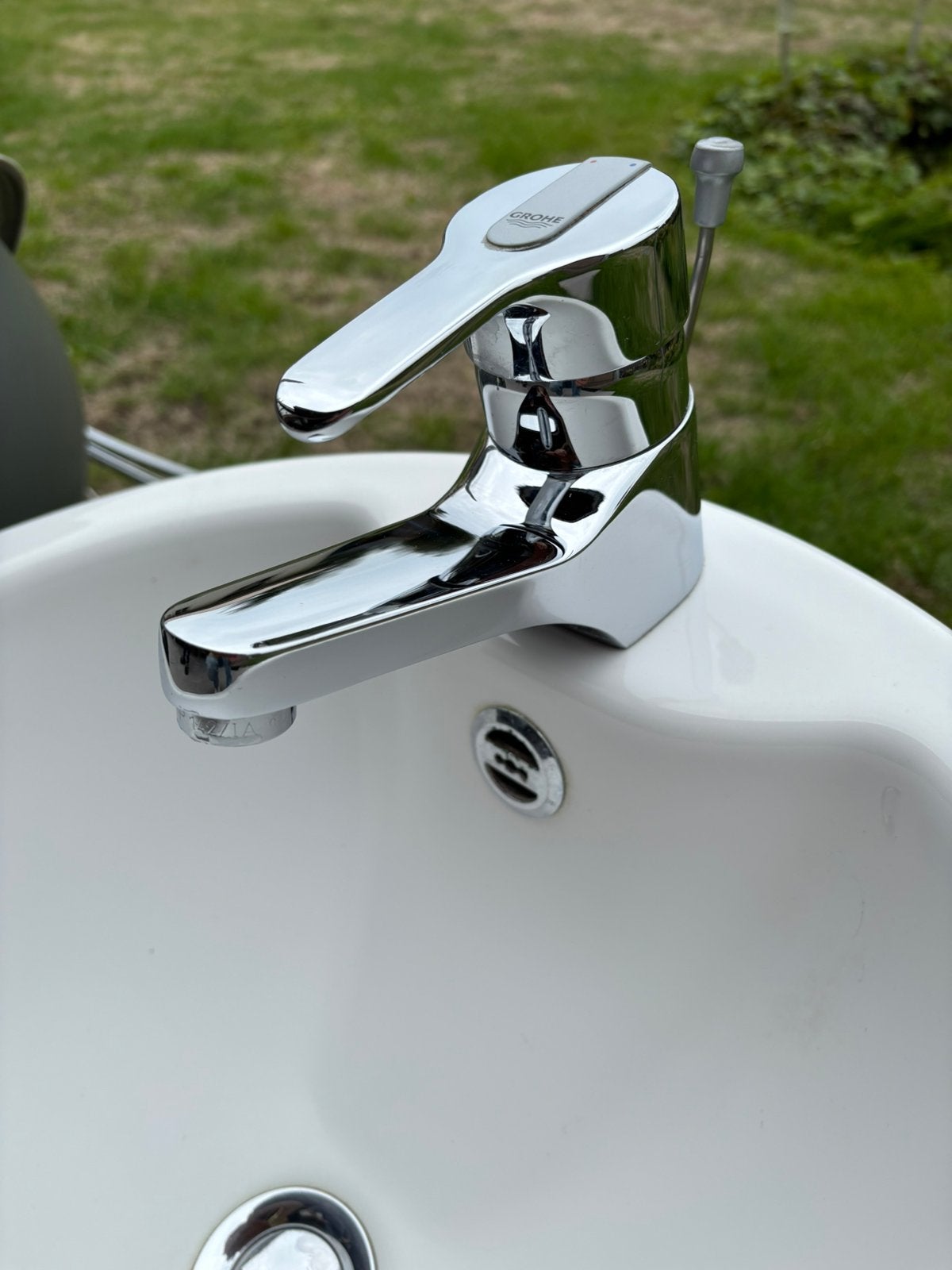 Grohe keramische kraan + wasbak, Ophalen, Gebruikt