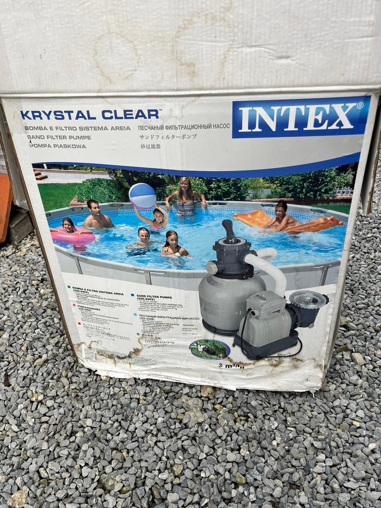 Zandfilter voor Intex zwembad. Met alle slangen, Tuin en Terras, Zwembad-toebehoren, Ophalen, Zo goed als nieuw