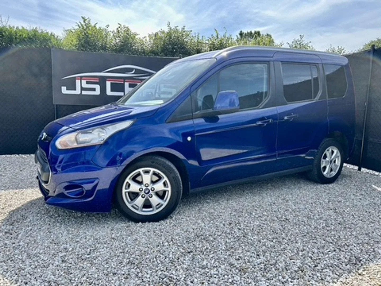 Ford Tourneo Connect 1.0 EcoBoost Titanium*CAMERA*GPS*TOIT P, Euro 5, Stof, Gebruikt, Blauw