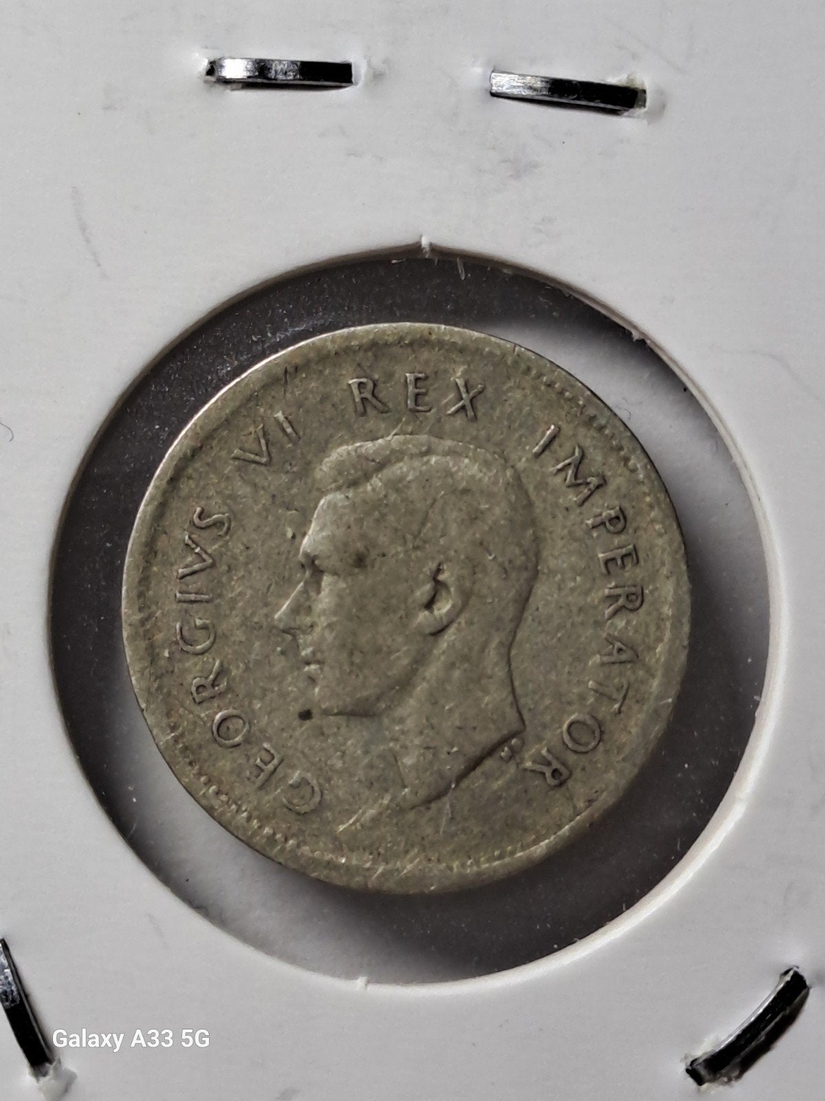 Afrique du Sud-George Vl-3 pence 1940, Postzegels en Munten, Ophalen of Verzenden, Zuid-Afrika, Losse munt, Zilver