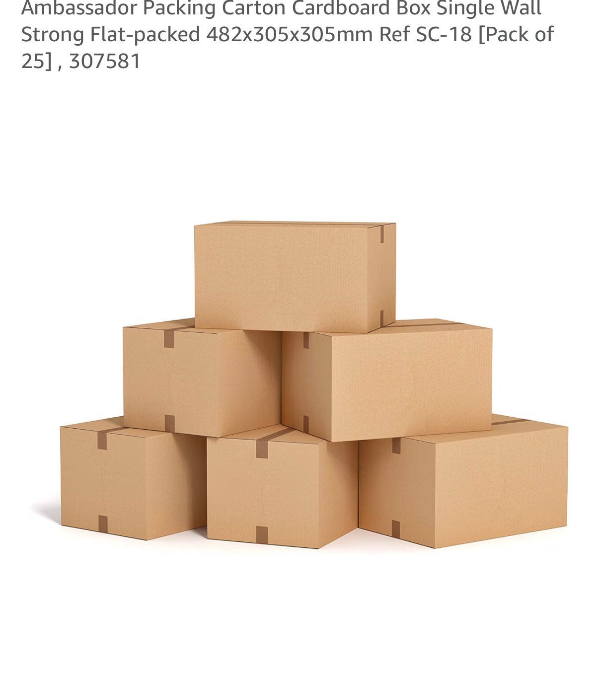Cardboard boxes, Ophalen, Zo goed als nieuw