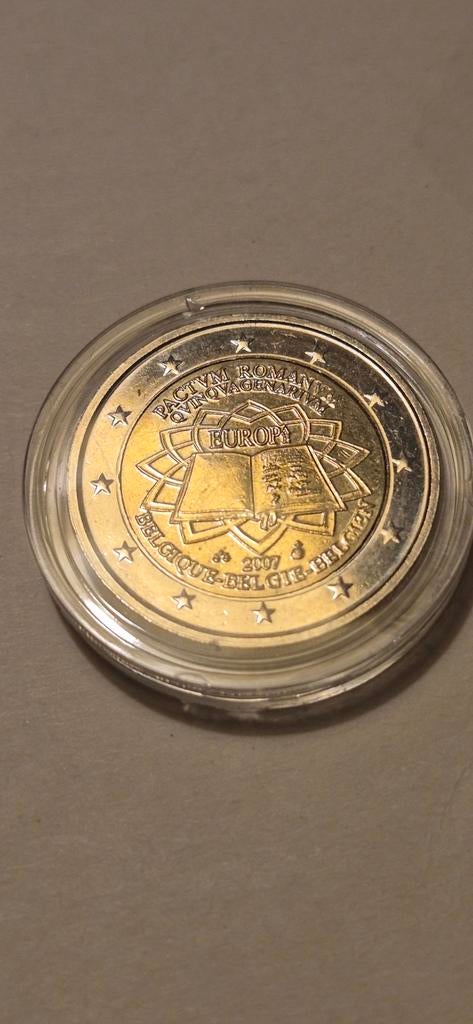 Herdenkingsmunt 2€ 50 jaar verdragen van Rome 2007, Ophalen, België, 2 euro, Losse munt