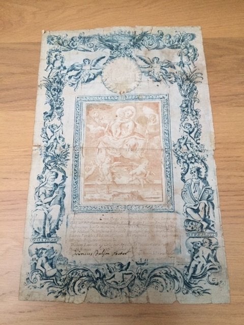 certificaat relikwie - 1797, Verzamelen, Ophalen, Gebruikt, Overige typen, Christendom | Katholiek
