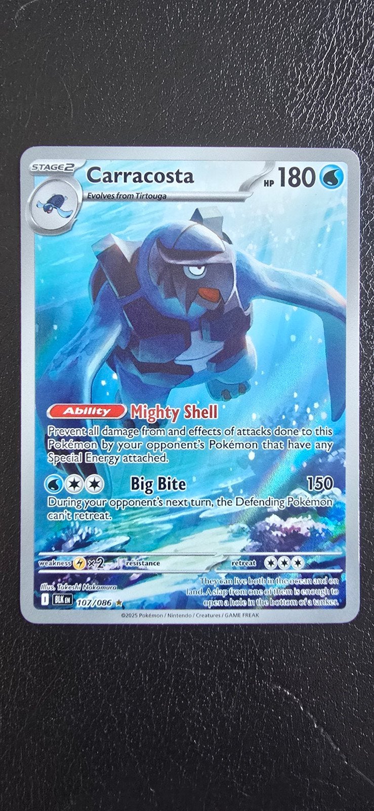 Pokemon card Carracosta Scarlet & Violet Black Bolt, Ophalen
