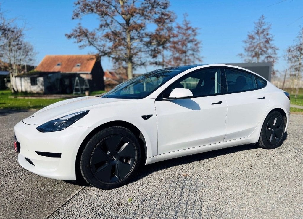 Tesla model 3 " Camera-Pano Dak "  NEW BATTERIE !!, Auto's, Tesla, Automaat, Achterwielaandrijving, Wit, Leder