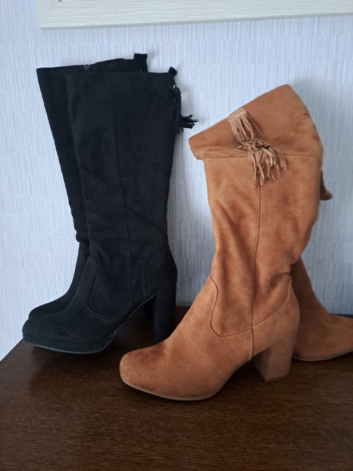 hoge laarzen maat 40, Neuf, Enlèvement ou Envoi, Bottes hautes, Noir