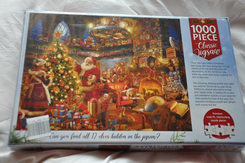 2 KERSTPUZZELS 1000STUKS +PUZZELMAT, Hobby en Vrije tijd, Ophalen of Verzenden, Nieuw