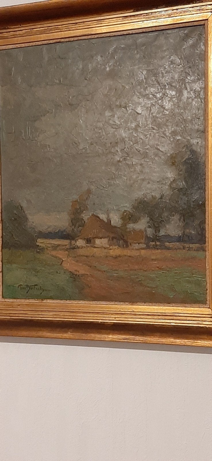 Prosper Bosteels, huile sur toile, Enlèvement, Toile