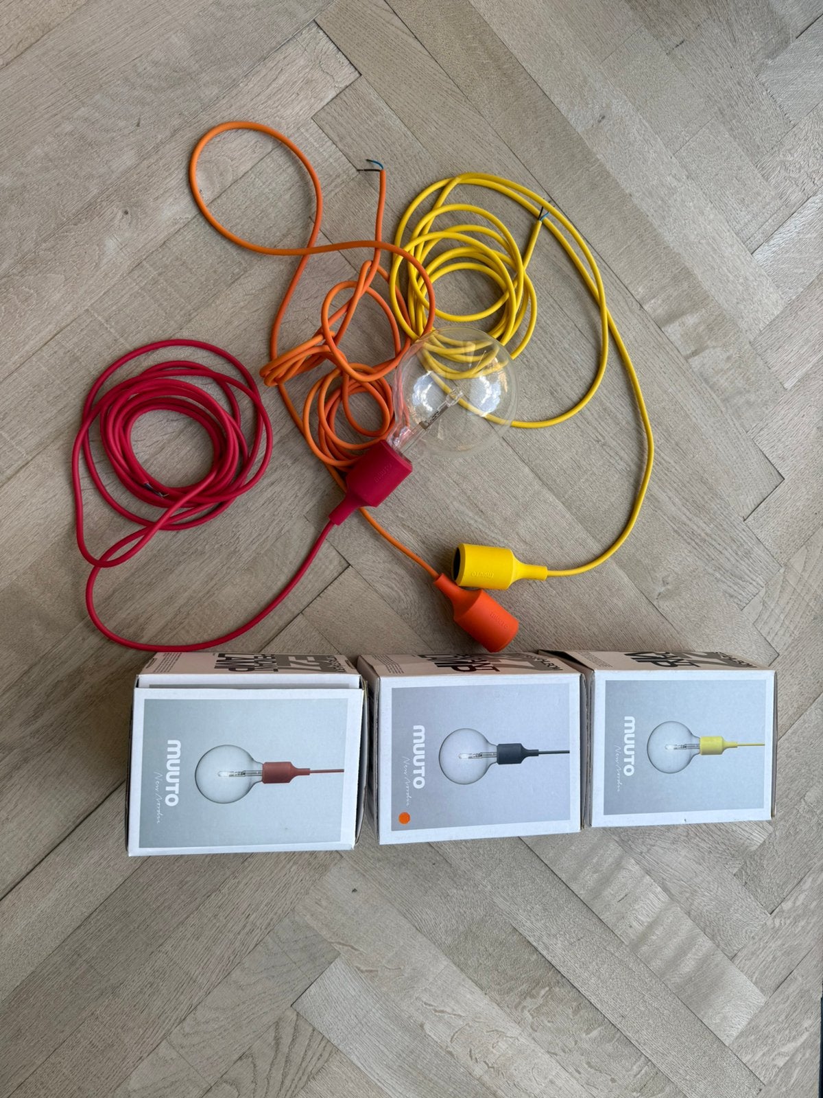 Muuto Pendant lamp, Enlèvement, Comme neuf, Orange