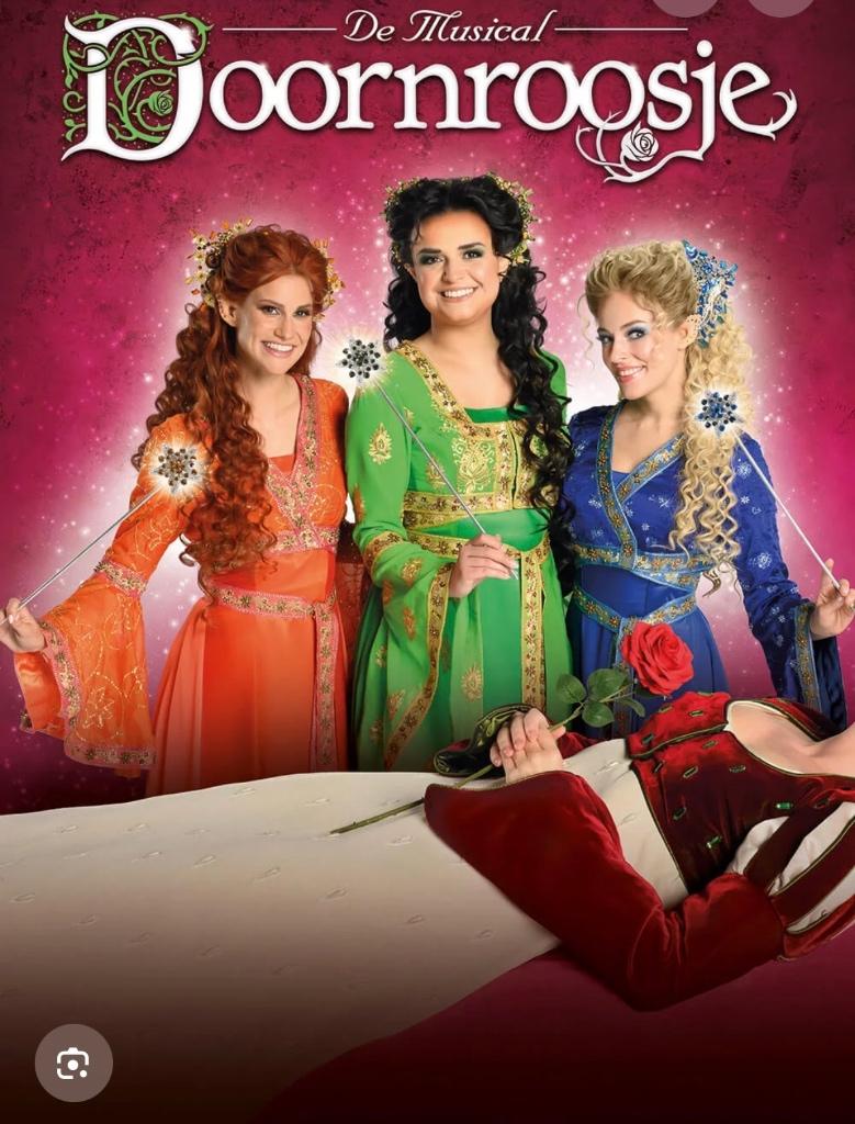 Tickets musical Doornroosje K3 met tickets Plopsaland 14 mei, Twee personen, Mei