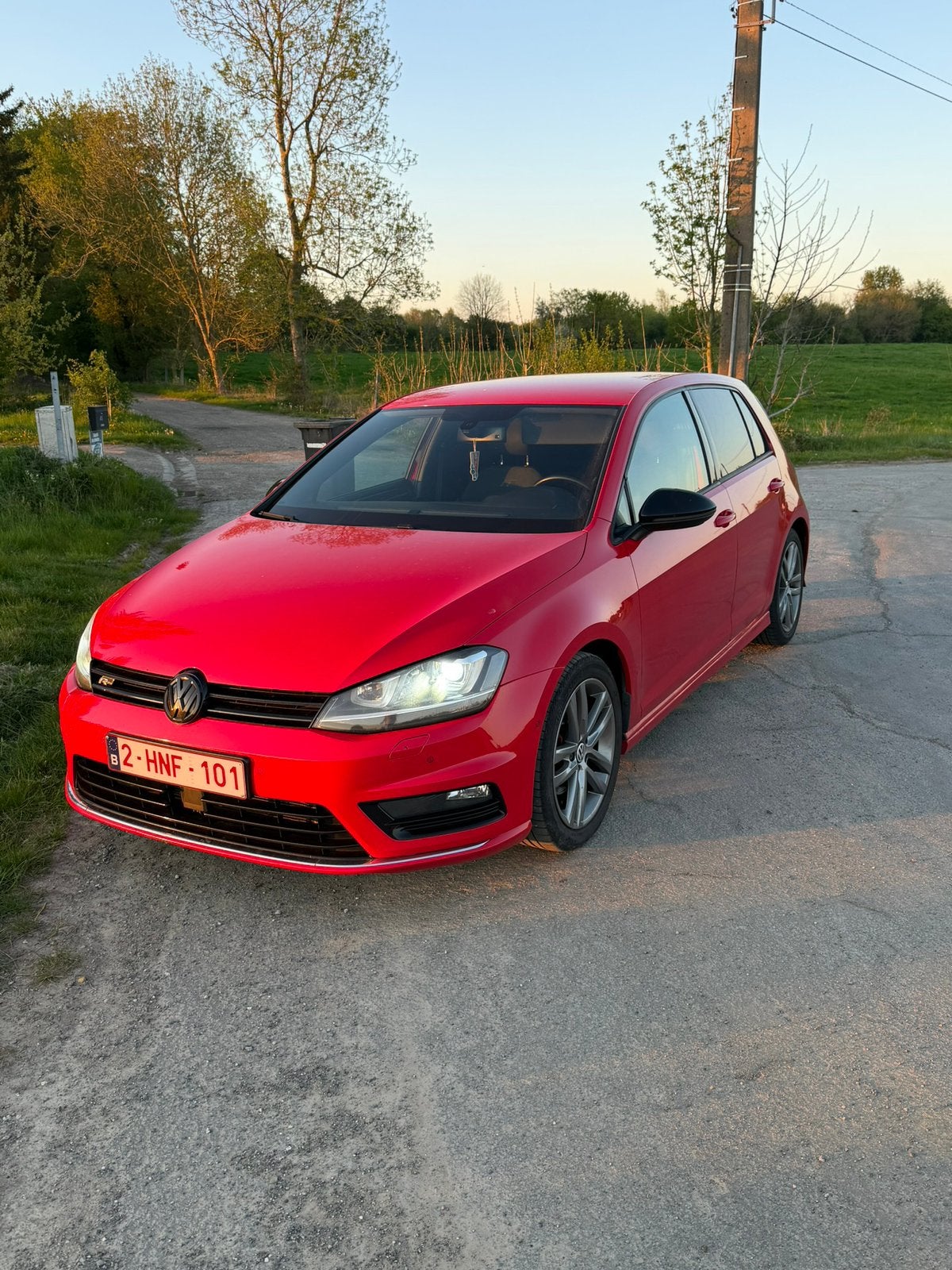 Golf 7 1.4 TSI FULL RLINE - full option - entretien parfait, Autos, Rouge, 109 g/km, Noir, 5 portes