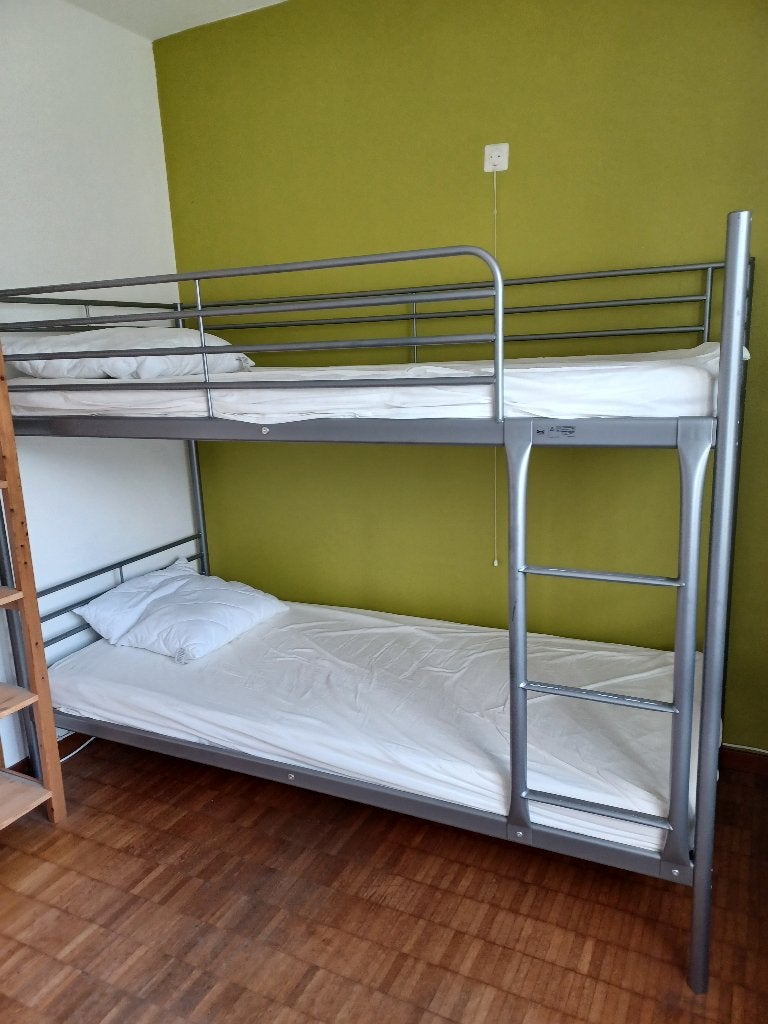 Lit superposé en métal, 90 cm, Comme neuf, Enlèvement, Lits superposés