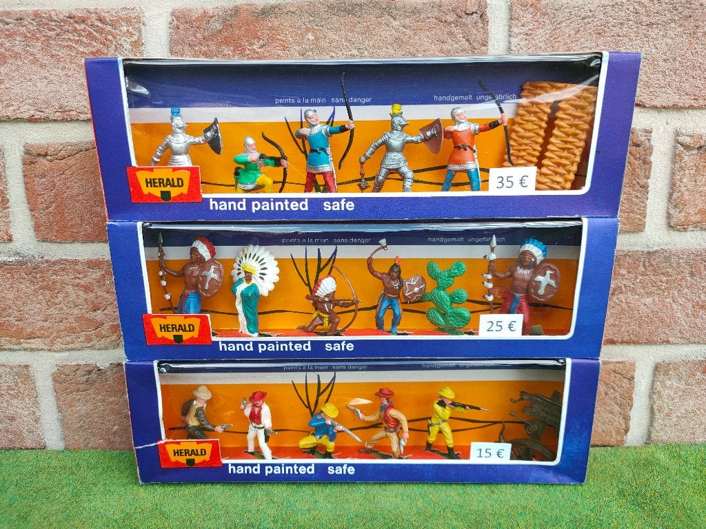 Différentes figurines en boites vintages ( HERALD ), Enlèvement ou Envoi, Comme neuf