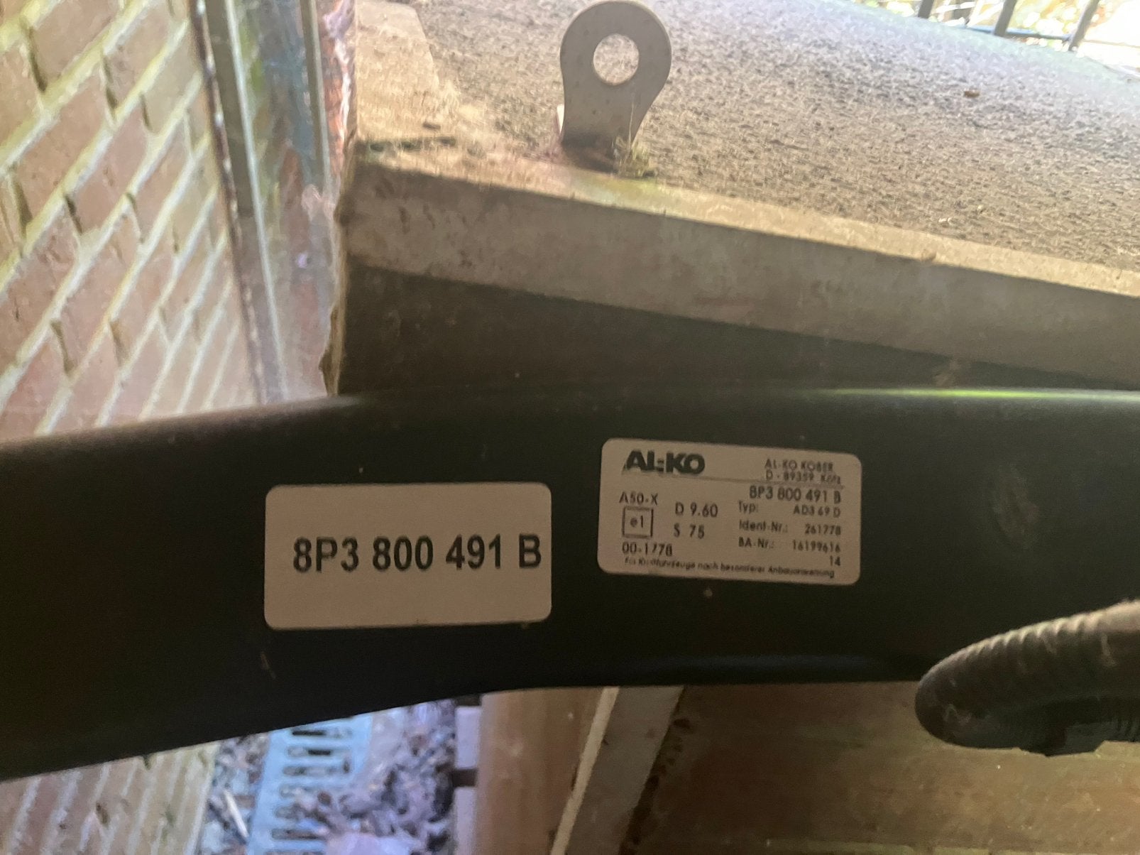 Attache de remorque audi A3 2016, Ophalen