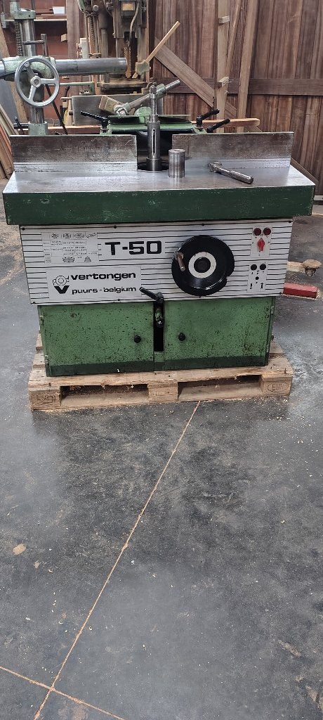 topie Vertongen T50 as gat 50mm met gleuf + aandrijver, Enlèvement, Utilisé, Électrique, Coupeuse à fente