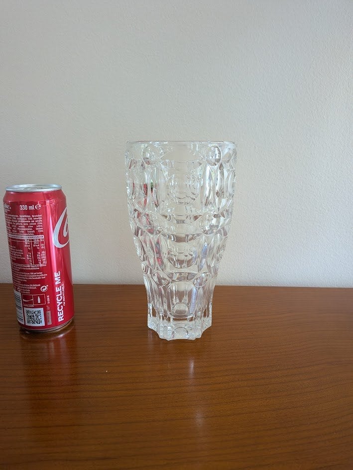 Vase en verre pressé, Antiquités & Art, Enlèvement ou Envoi