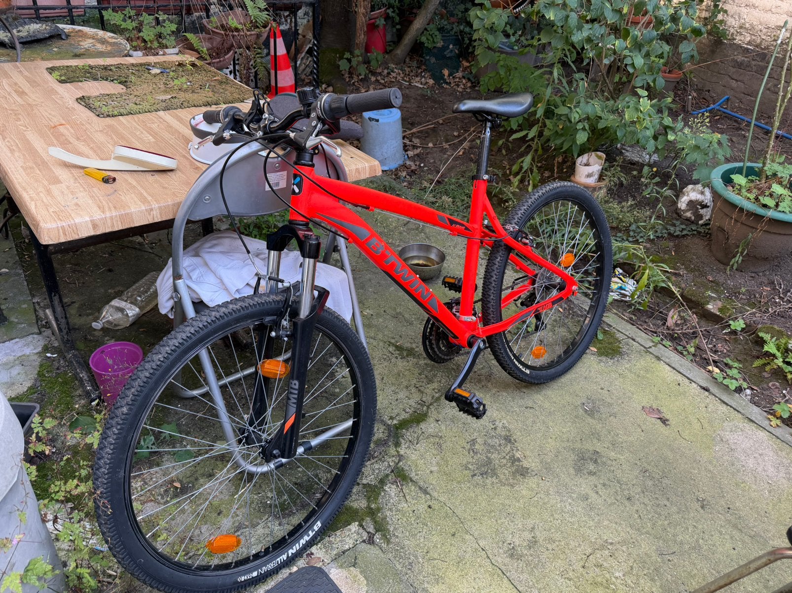 VTT B'Twin Rockrider 340 Taille S Hardtail 26" avec cadenas, Enlèvement, Comme neuf, Aluminium