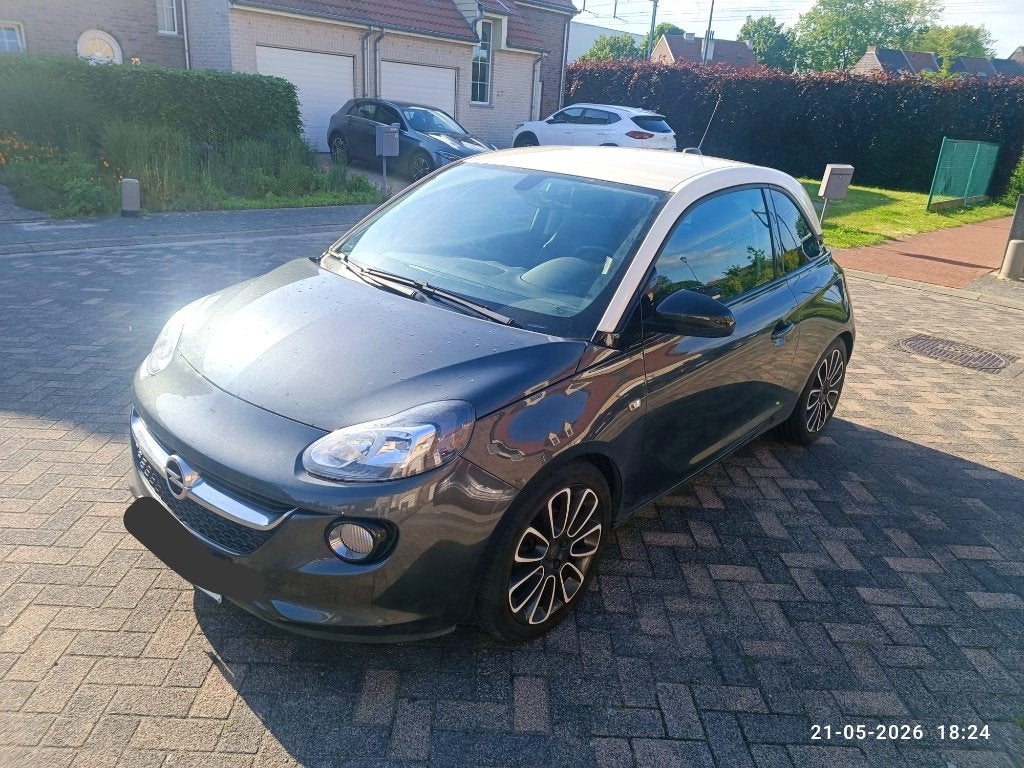 Opel Adam 2018 1.2i slam 54000km, Autos, Cuir, Argent ou Gris, Euro 6, Boîte manuelle
