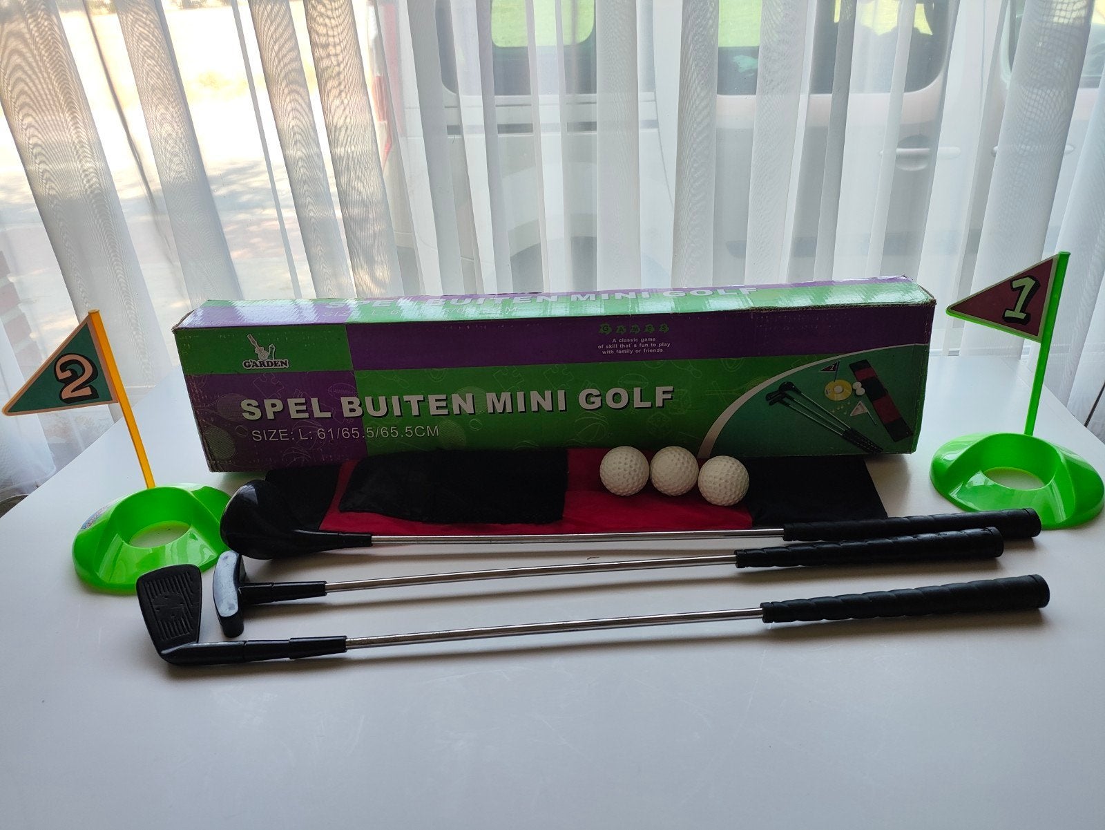 mini golf spel, Enlèvement