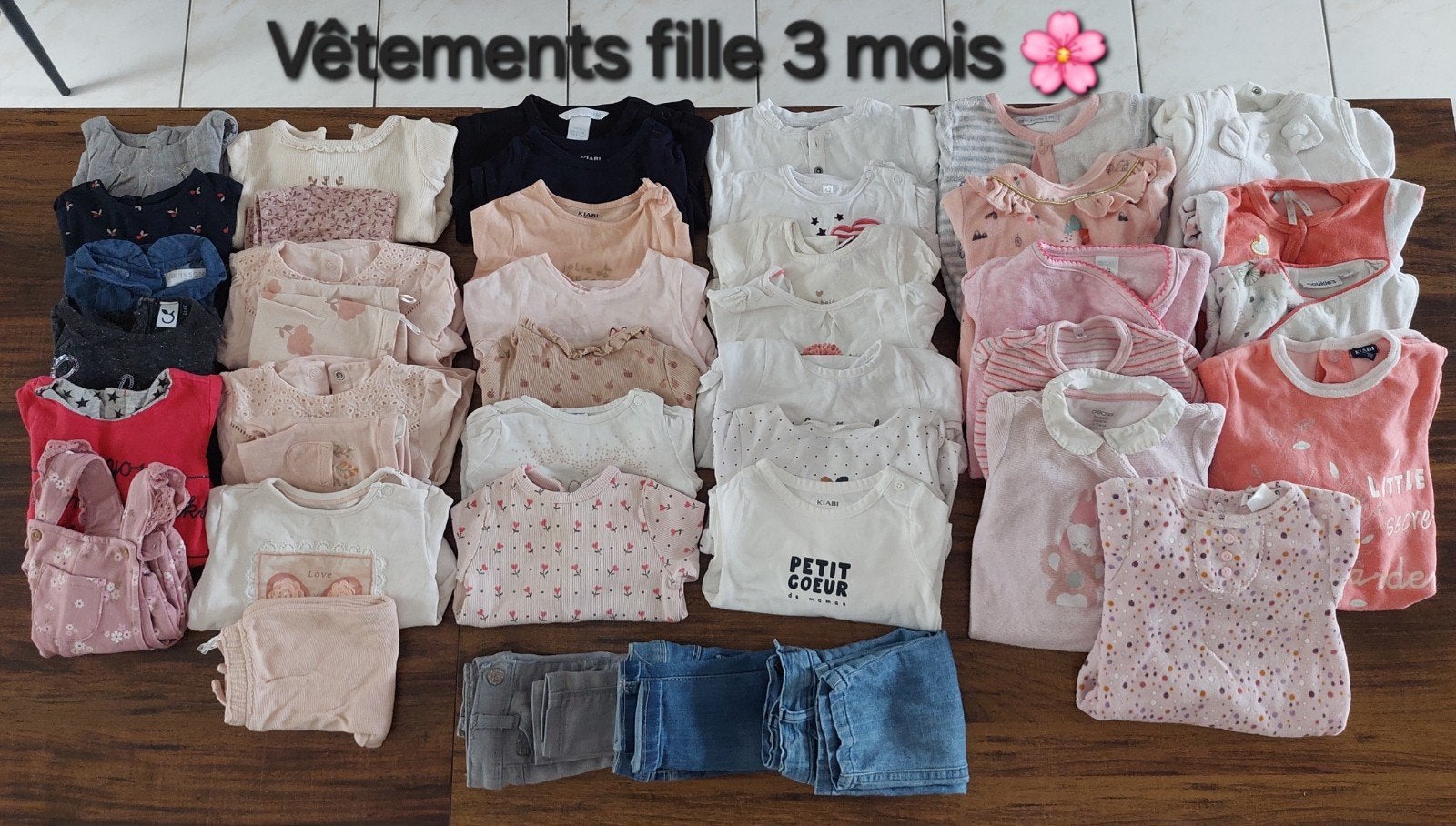 lot vêtements bébé 3 mois, Enlèvement