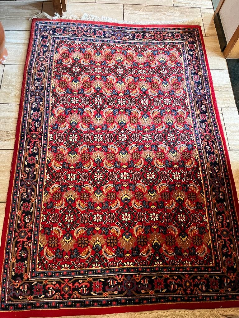 Wollen tapijt 185 x 125, Ophalen, Overige kleuren, Gebruikt, 100 tot 150 cm