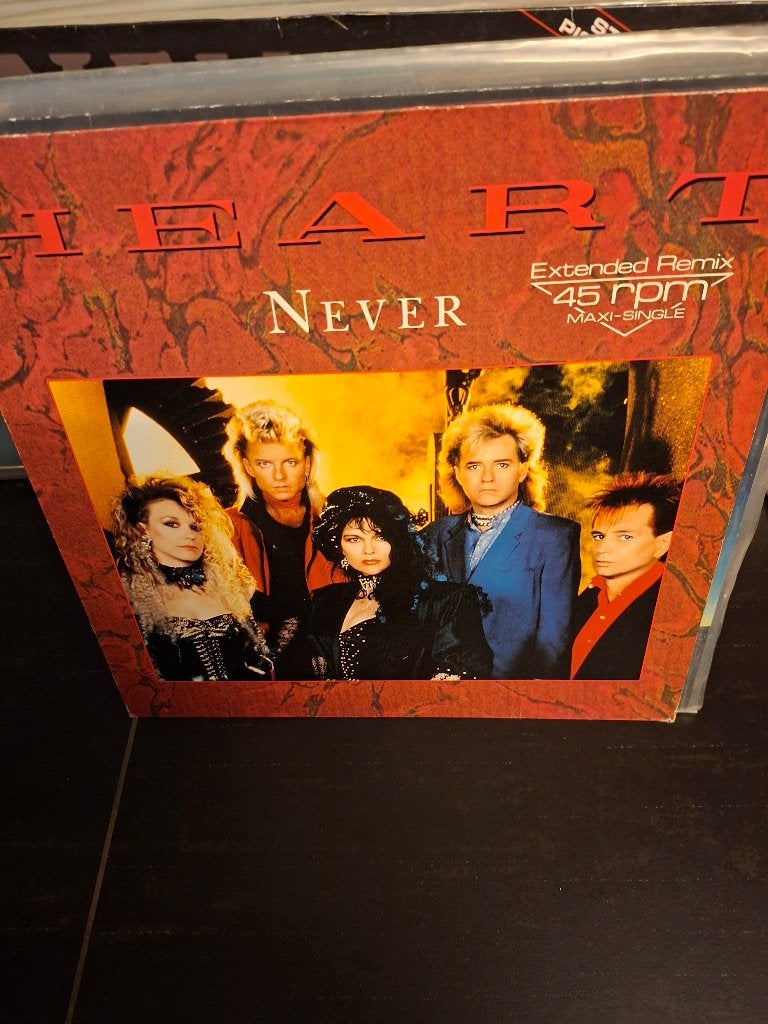 12" - heart - never - bak 6, Hardrock, Ophalen of Verzenden, Zo goed als nieuw, 12 inch