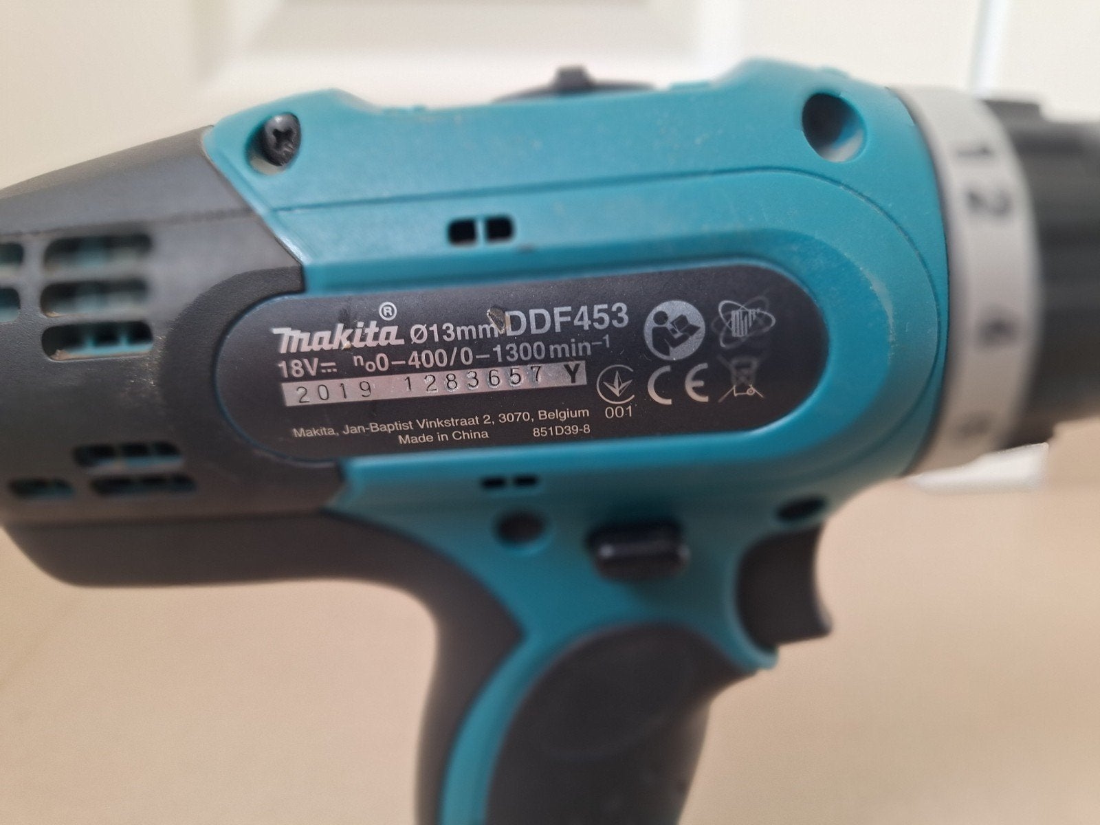 Plateforme Makita ddf 453 LXT, 18 volts, Vitesse variable, Comme neuf, Enlèvement, Foreuse et Perceuse