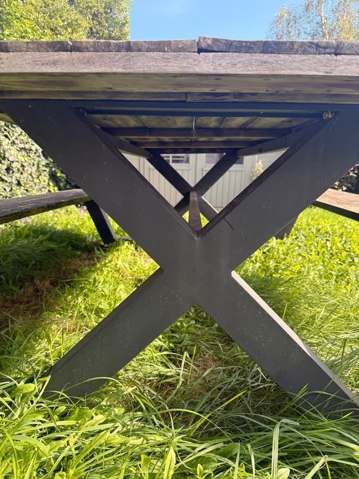 PIcknicktafel, Ophalen, Gebruikt, Rechthoekig, Hout