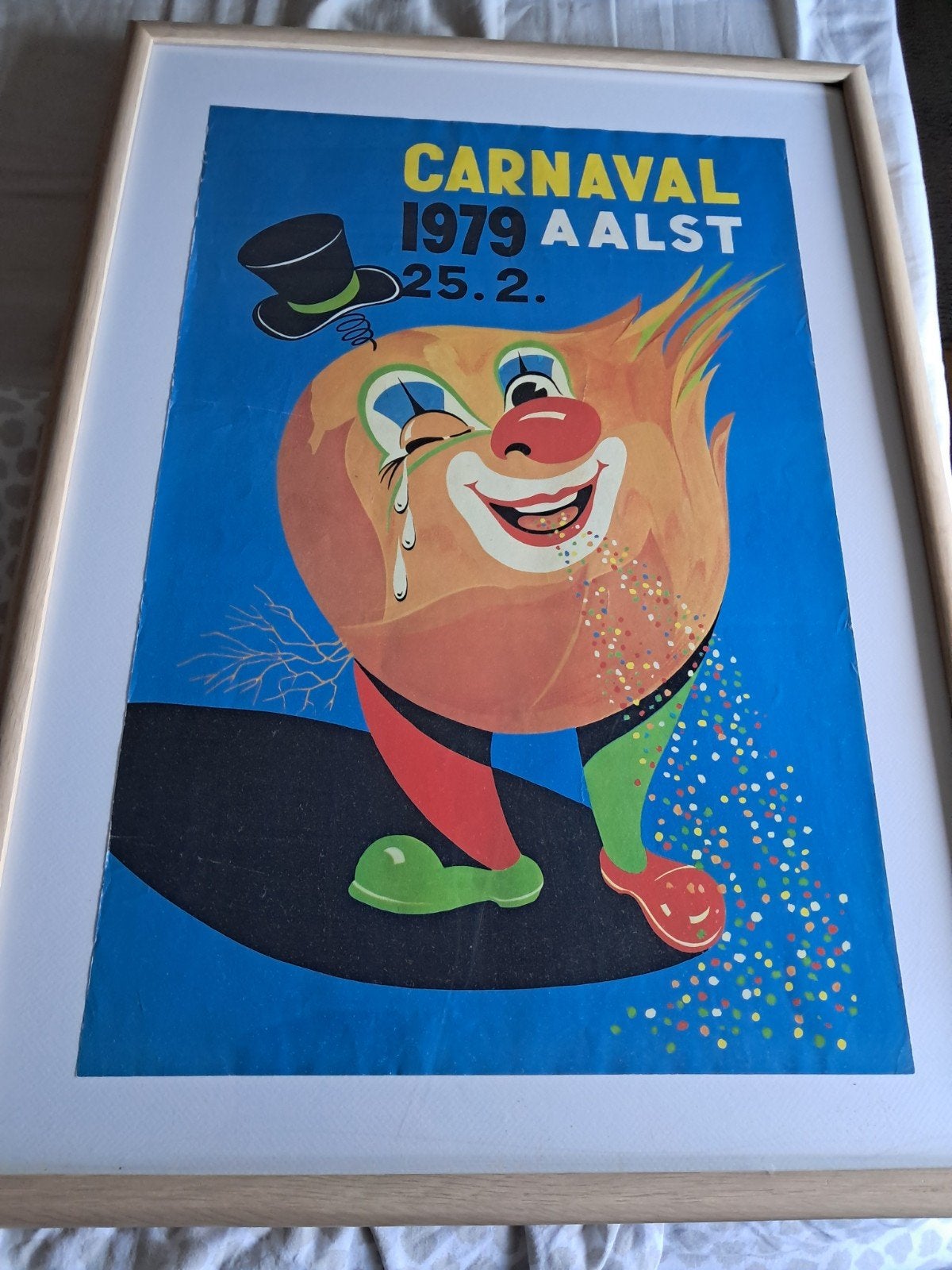 Ingekaderde affiche Aalst carnaval 1979, Verzamelen, Ophalen