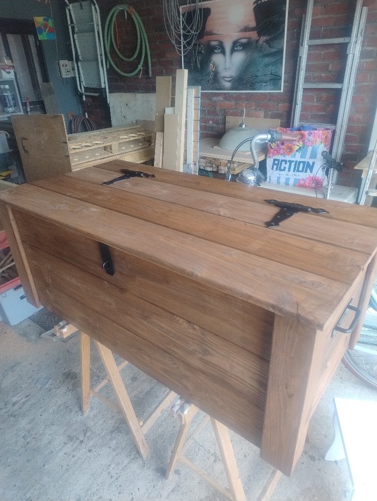 houten kist, Neuf, 50 à 100 cm, Enlèvement, 50 à 75 cm
