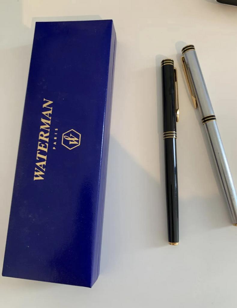 Waterman Paris set met 18K 750 nib, Verzamelen, Ophalen, Zo goed als nieuw, Waterman