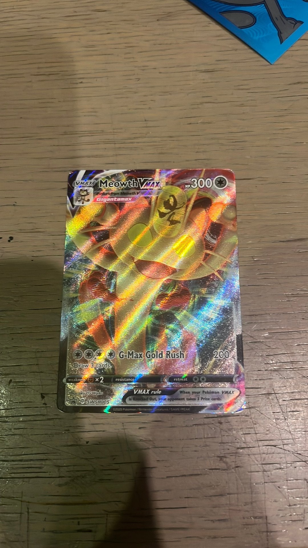Carte pokemon Meowth vmax carte gratante, Enlèvement ou Envoi, Comme neuf
