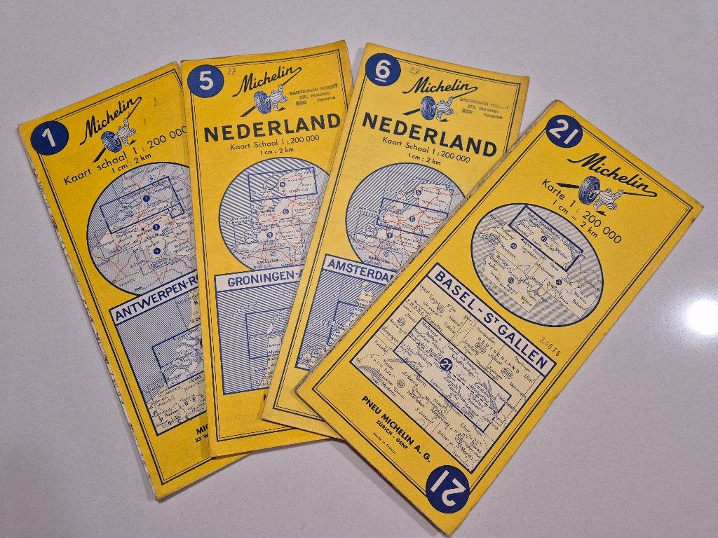 Oude landkaarten Michelin, Boeken, Atlassen en Landkaarten, Ophalen of Verzenden, Overige gebieden, Landkaart