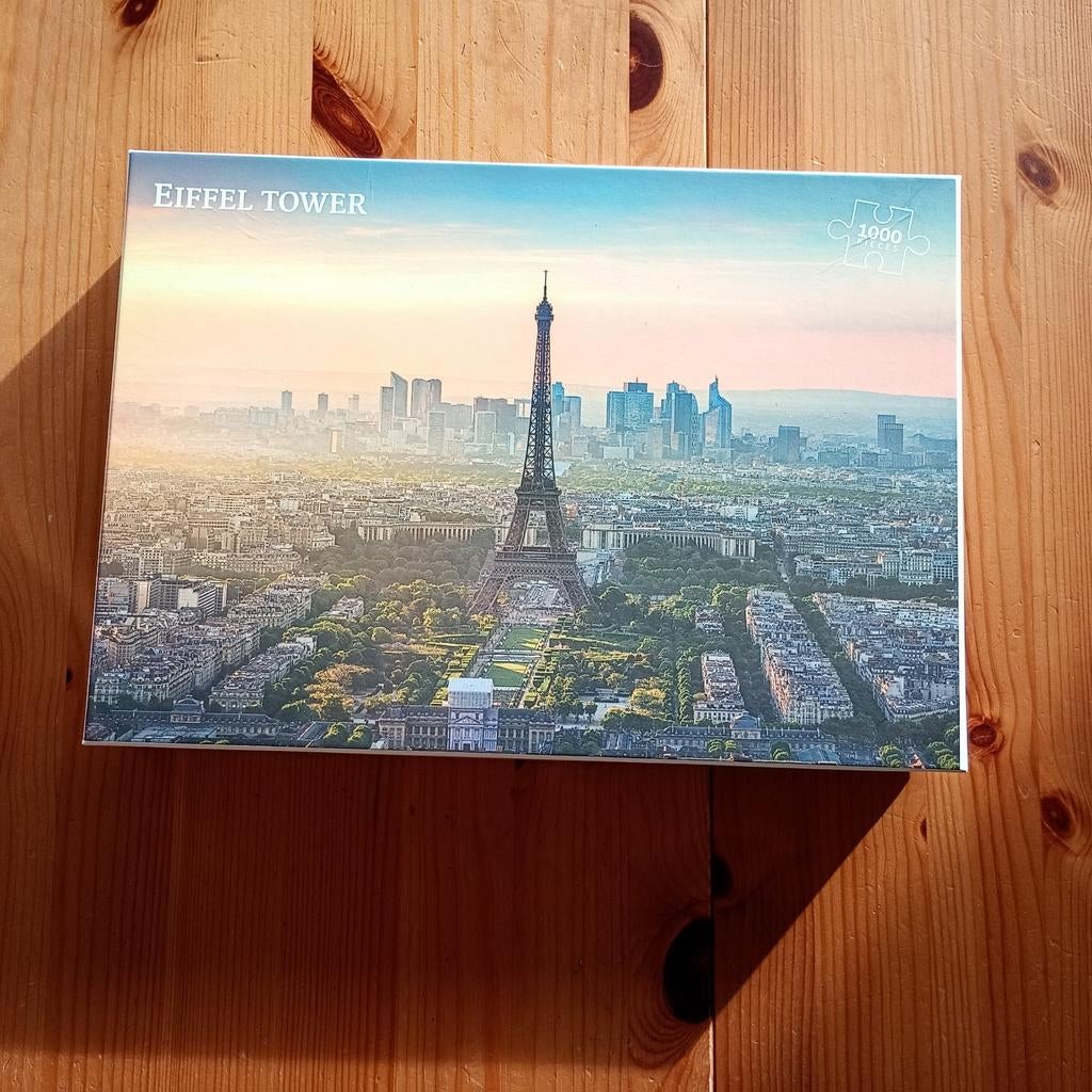 Eiffeltoren puzzel 1000 stuks, Hobby en Vrije tijd, Ophalen, 500 t/m 1500 stukjes, Zo goed als nieuw, Legpuzzel