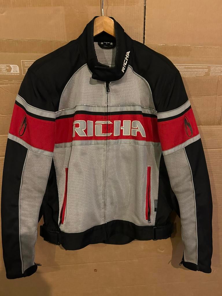 Richa heren doorwaai jas Zomer maat L, Motoren, Ophalen, Jas | textiel, Heren, Richa