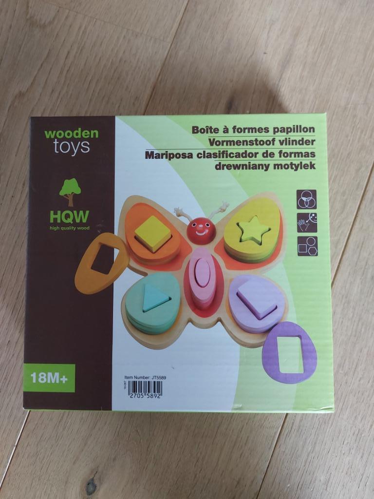 Vlinder puzzel 18M+, Ophalen, Zo goed als nieuw, 6 maanden tot 2 jaar, Van hout