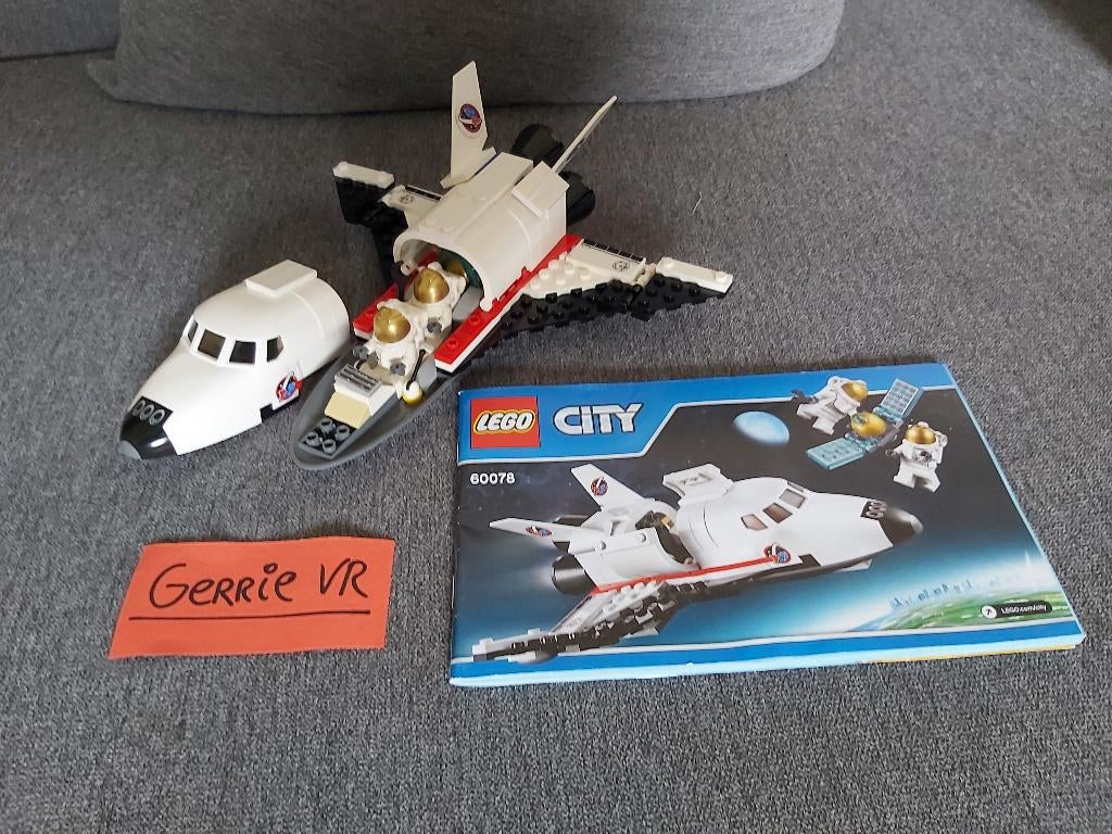 Lego City 60078 - Space Shuttle Hulpvoertuig, Enlèvement ou Envoi, Utilisé, Ensemble complet, Lego