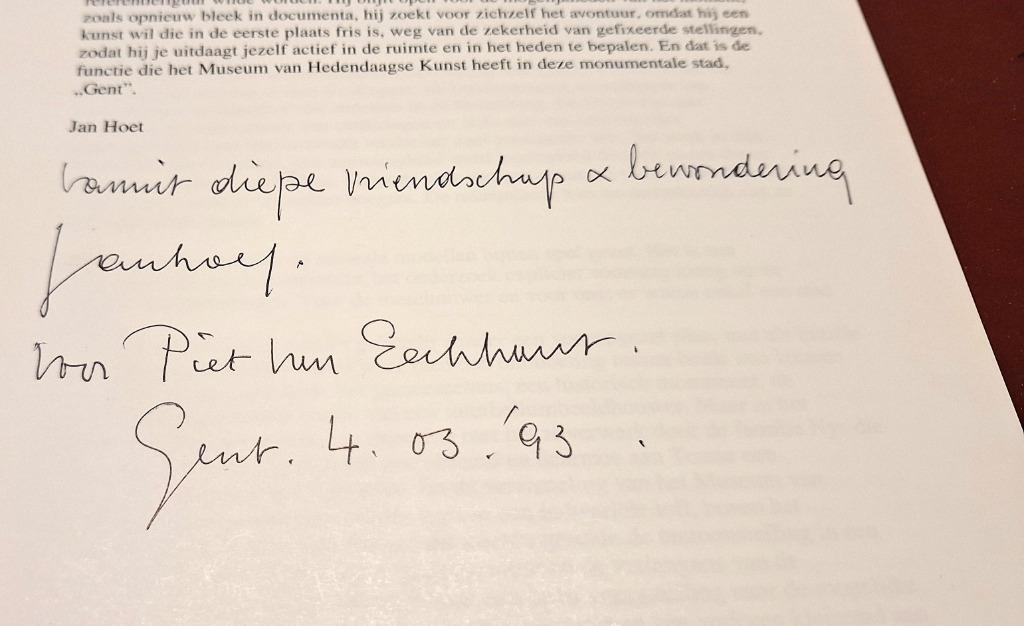 collectie van het MHK te Gent 1992 In Extenso I -signed Hoet, Ophalen of Verzenden, Zo goed als nieuw, Schilder- en Tekenkunst