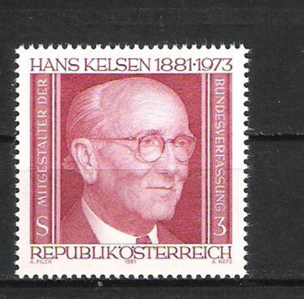 Autriche 1981 Hans Kelsen (avocat) **, Envoi, Non oblitéré
