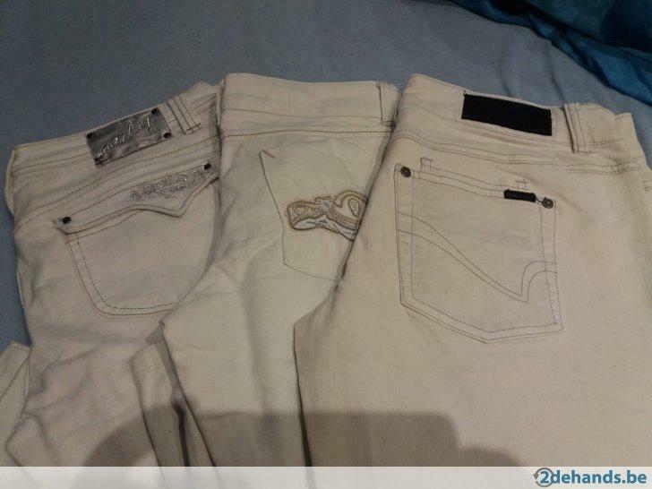 Beige jeansbroek van only, Kleding | Dames, Broeken en Pantalons, Verzenden, Gedragen