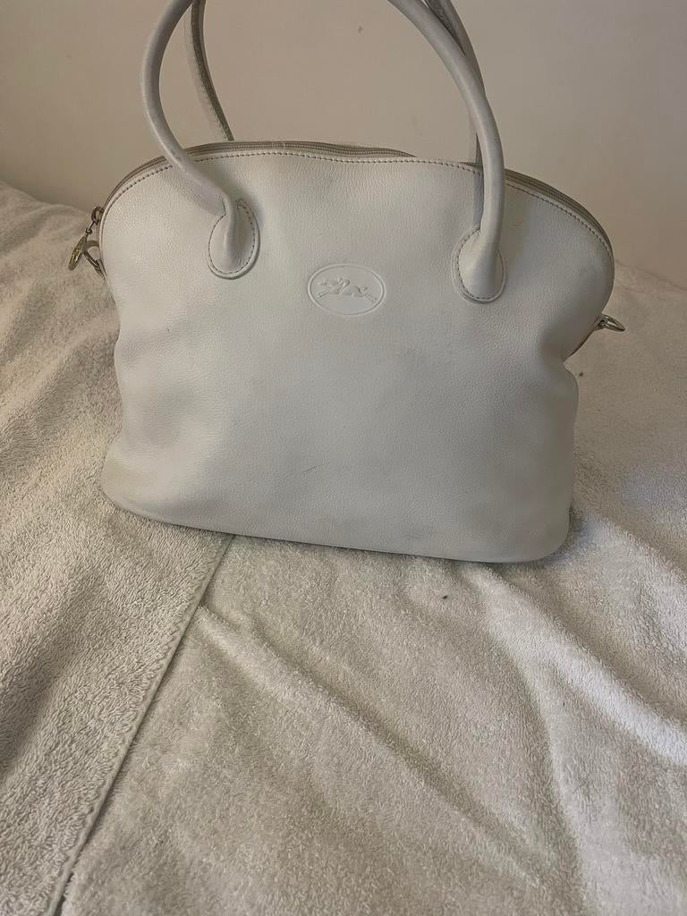 Longchamp, Enlèvement, Comme neuf, Blanc, Sac à main