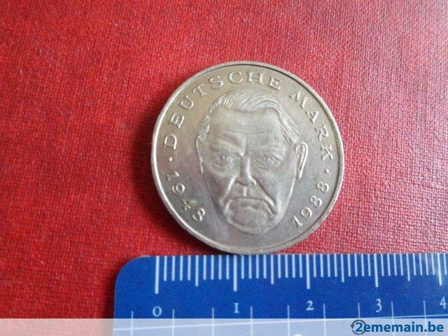 Pièce de monnaie. "ALLEMAGNE" 2 deutsche mark Ludwig Erhard, Verzenden, Duitsland