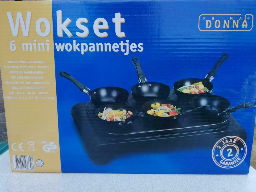 mini wokset 'prima donna' NIEUW, Elektronische apparatuur, Ophalen of Verzenden, Nieuw, 4 t/m 7 personen